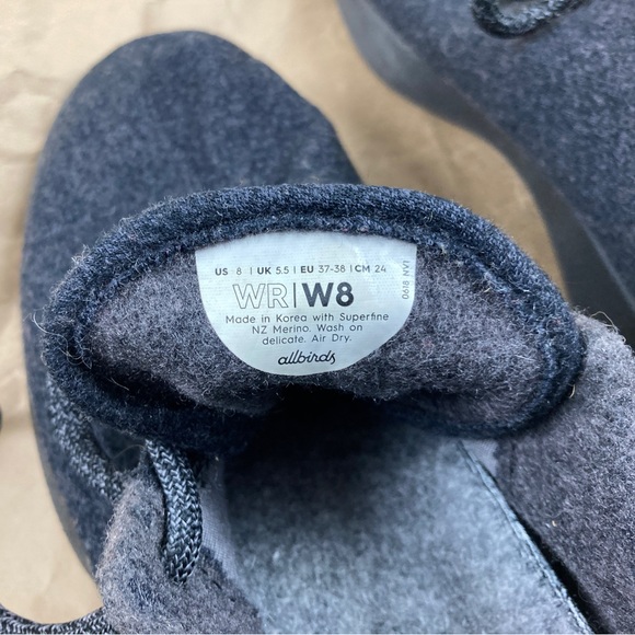 Allbirds Women's Wool Runner Charcoal - Size 8 - Picture 6 of 8